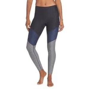 Outdoor Voices Colorblock Leggings Navy Blue Grey Athletic Workout Pants Small